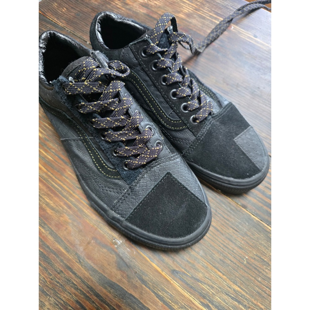 Vans Old Skool Vault Patchwork Black Leather Sued… - image 1